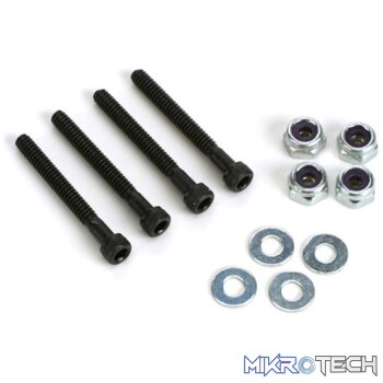 Socket Bolts with Nuts 4-40 x 1in
