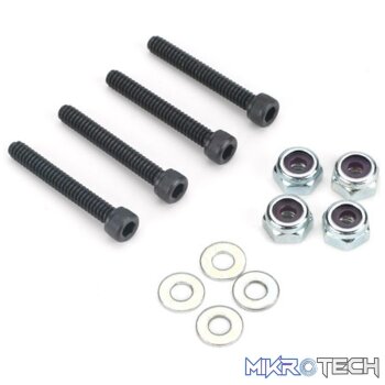 Socket Bolts with Nuts 6-32 x 1in