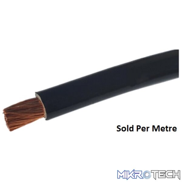 Solarix 16mm2 Battery Power Cable Per Metre Black Solarix 16mm2 Battery Power Cable Per Metre Black