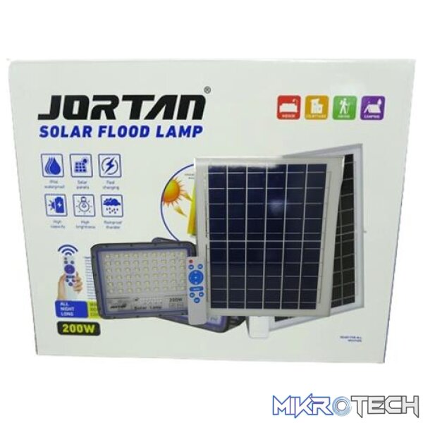Solarix Jortam 200w Solar Flood Lamp With Solar Panel – High Quality Die Cast Aluminium Housing and ABS Plastic - Image 2