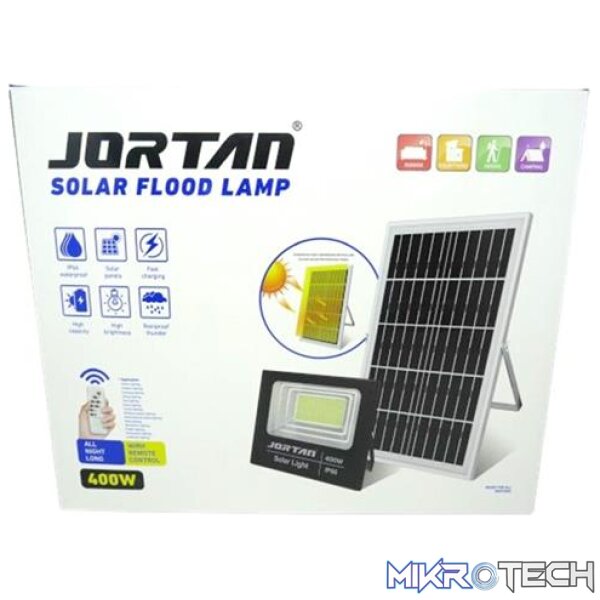 Solarix Jortam 400w Solar Flood Lamp With Solar Panel – High Quality Die Cast Aluminium Housing With Glass - Image 2
