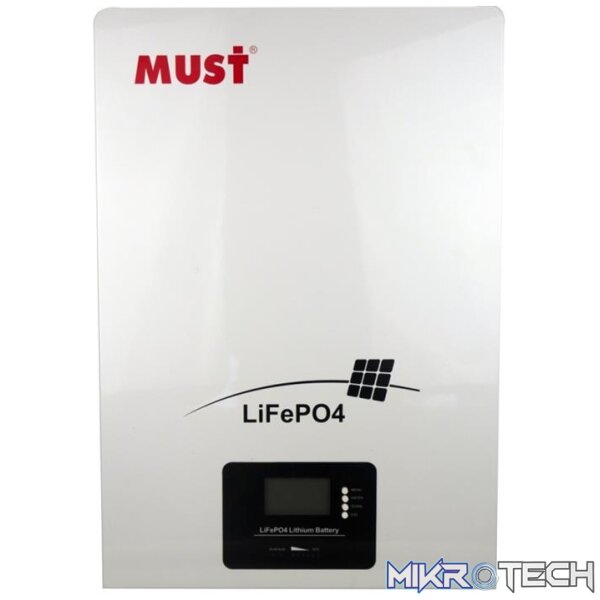 Solarix Must 51.2V 100Ah LiFePo4 Single Battery Module-LCD Control Panel - Image 4