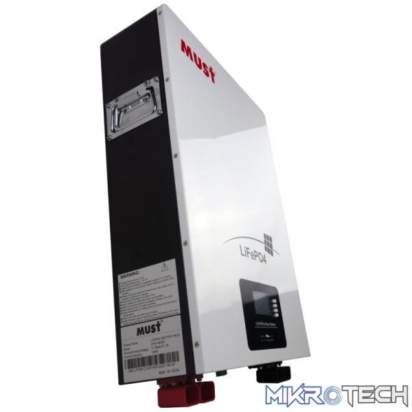 Solarix Must 51.2V 100Ah LiFePo4 Single Battery Module-LCD Control Panel - Image 5