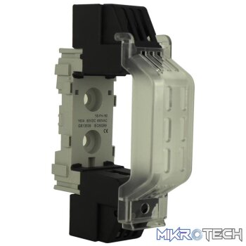 Solarix NT00 Rail Mount 1 Pole 160A DC Fuse Holder
