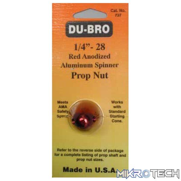 * Spinner Prop Nut1/4-28Red * Spinner Prop Nut1/4-28Red