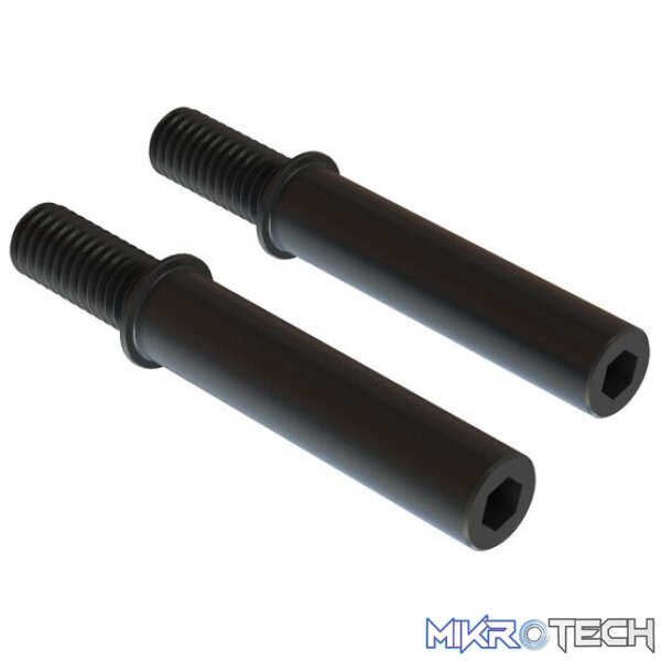 Steel Steering Post 6x40mm (Black) (2) Steel Steering Post 6x40mm (Black) (2)