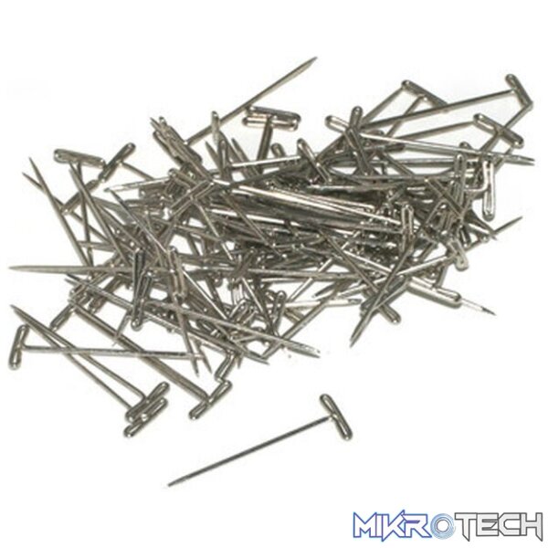 T-Pins Nickel Plated 1-1/4in (100) T-Pins Nickel Plated 1-1/4in (100)