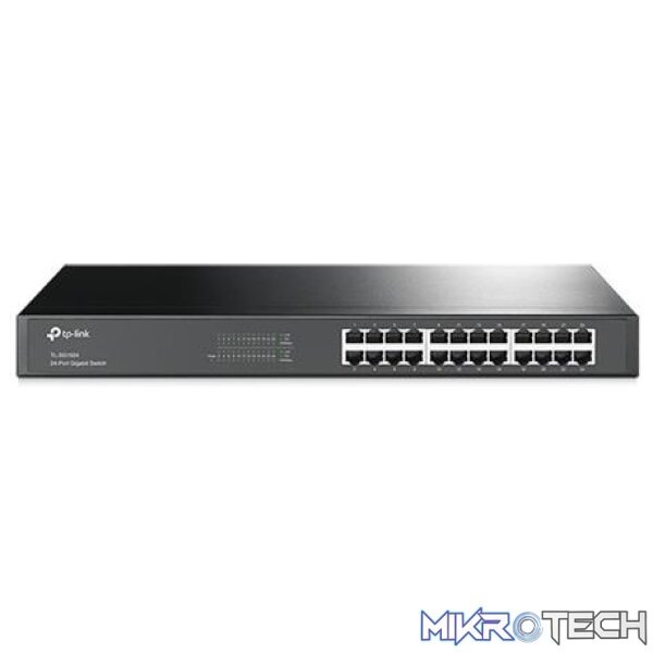 TP-Link 24-Port Gigabit Desktop/Rackmount Switch RJ45 ports TP-Link 24-Port Gigabit Desktop/Rackmount Switch RJ45 ports