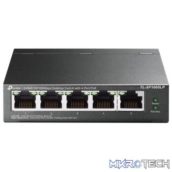 TP-Link 5-Port 10/100Mbps Desktop Switch with 4-Port PoE