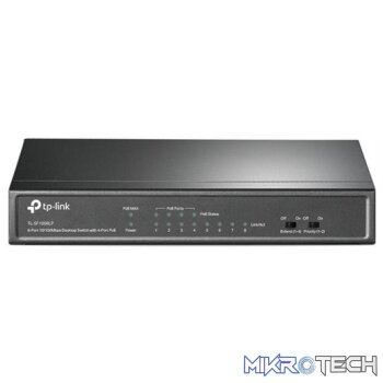 TP-Link 8-Port 10/100Mbps Desktop Switch with 4-Port PoE