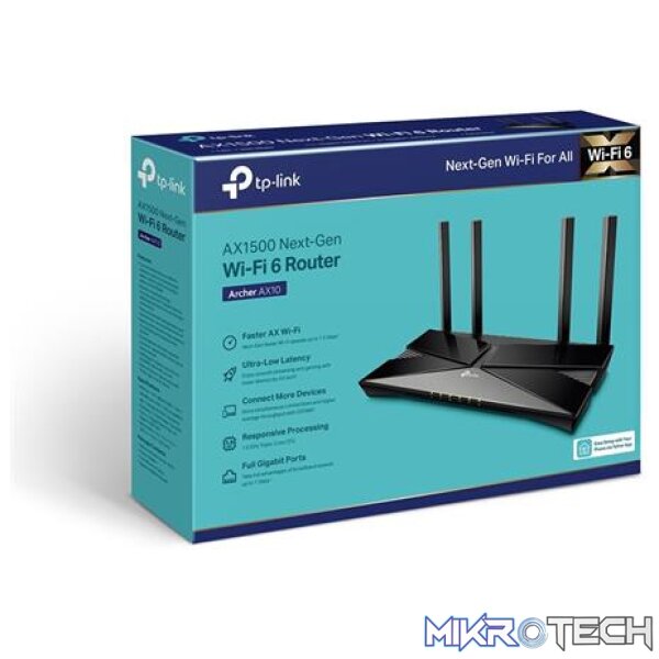 TP-Link Archer AX10 AX1500 Wi-Fi 6 Router - Image 4