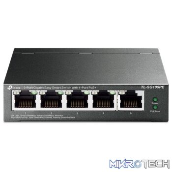 TP-Link TL-SG105PE 5-Port Gigabit Easy Smart Switch with 4-Port PoE+