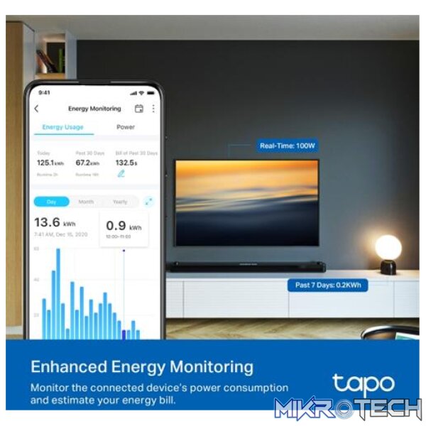 TP-Link Tapo P110 Mini Smart Wi-Fi Socket - Image 3