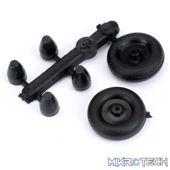 Tail Wheel with Retainers 1/2in Micro