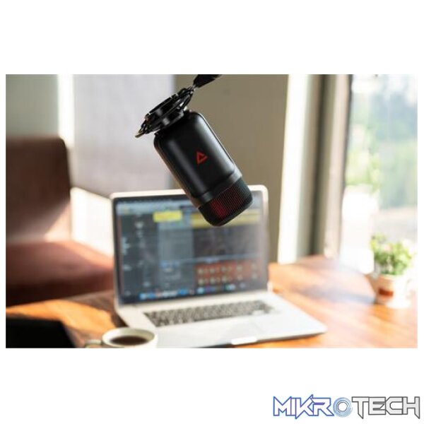 Thronmax Mdrill Zone Masterpiece XLR Microphone with Integrated all in one Shockmount Bundle Colour Black and Red - Image 3