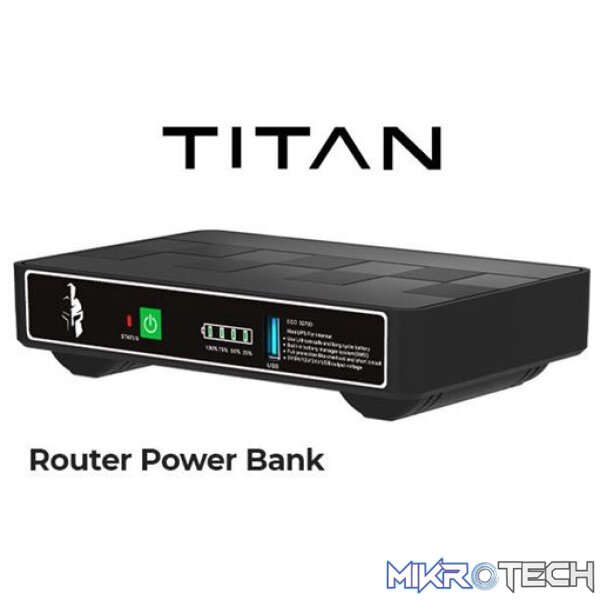 Titan Elecstor 18W Mini DC UPS 12000mAh Titan Elecstor 18W Mini DC UPS 12000mAh
