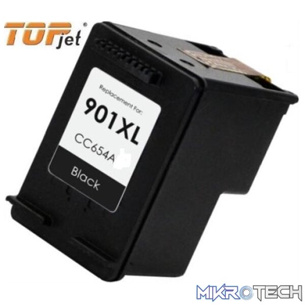 TopJet Generic Replacement Single Black Officejet Ink Cartridge CC654AE for HP901XL- Black Single Ink Cartridge TopJet Generic Replacement Single Black Officejet Ink Cartridge CC654AE for HP901XL- Black Single Ink Cartridge