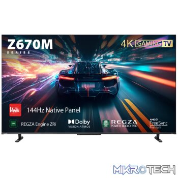 Toshiba_UHD_High-end 4K 144Hz_Peaking 1000nits_QD_Local Dimming_REGZA  Bass Woofer Pro