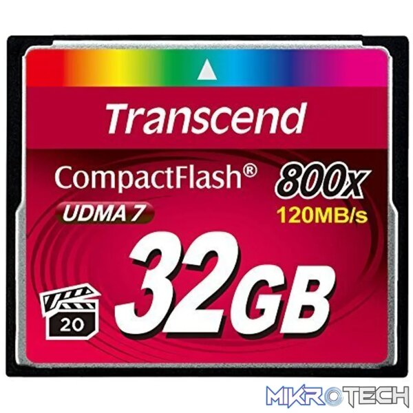 Transcend CompactFlash 800x 32GB Transcend CompactFlash 800x 32GB