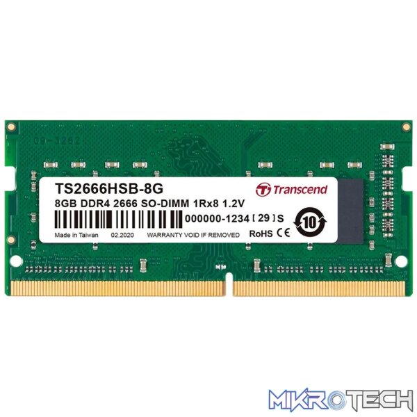 Transcend DDR4-2666 SO-DIMM 16GB Transcend DDR4-2666 SO-DIMM 16GB