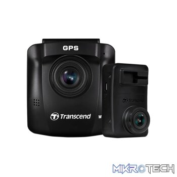 Transcend DP620 Front & Rear dual Dashcam with 2 x 64GB high endurance MicroSD Cards