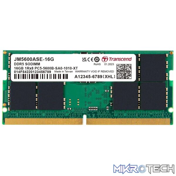 Transcend JetRam JM5600ASE-16G Transcend JetRam JM5600ASE-16G
