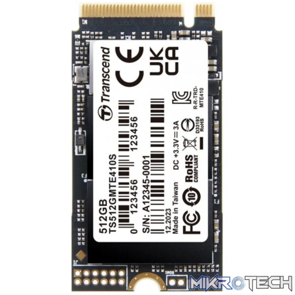 Transcend PCIe SSD 410S Transcend PCIe SSD 410S