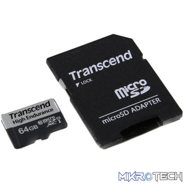 Transcend microSD Card SDXC 350V 64GB Transcend microSD Card SDXC 350V 64GB