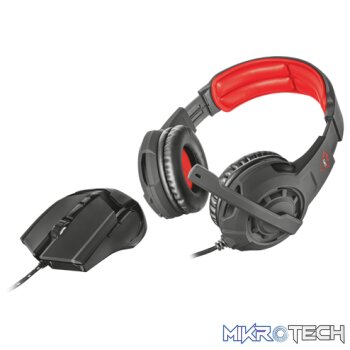 Trust GXT 784 Gaming Headset With Microphone And Mouse Combo