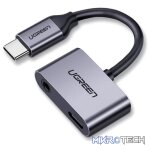 Ugreen 2 in 1 Type-C to Aux Female Audio Adapter