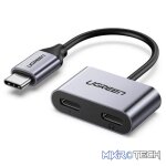 Ugreen 2-in-1 USB-C To Headphone & Charger Adapter