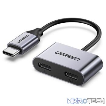 Ugreen 2-in-1 USB-C To Headphone & Charger Adapter