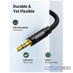 Ugreen 3.5mm Audio Cable Stereo Auxiliary AUX Cord Gold-Plated Male to Male Braided Cable - Image 2