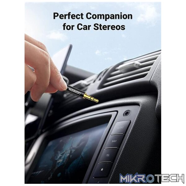 Ugreen 3.5mm Audio Cable Stereo Auxiliary AUX Cord Gold-Plated Male to Male Braided Cable - Image 4