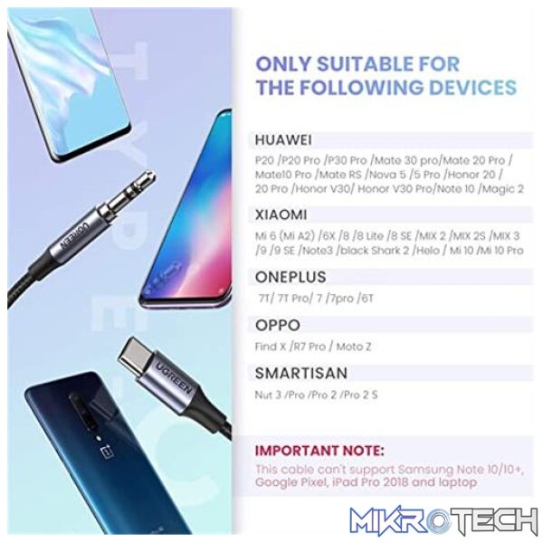 Ugreen USB-C to 3.5mm Headphone Cable - Image 2