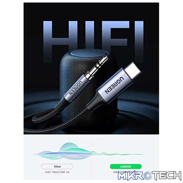 Ugreen USB-C to 3.5mm Headphone Cable - Image 4