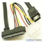 UniQue 4pin Power (Molex) Plug to SATA 15pin Power Socket Cable - Image 3