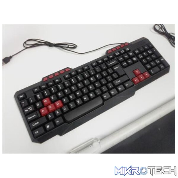 UniQue G11 Gaming Wired 114 Keys USB Keyboard And Ergonomic RGB LED USB Wired 2 Button With Scroll Wheel 1000 DPI Optical Mouse Combo - Image 7