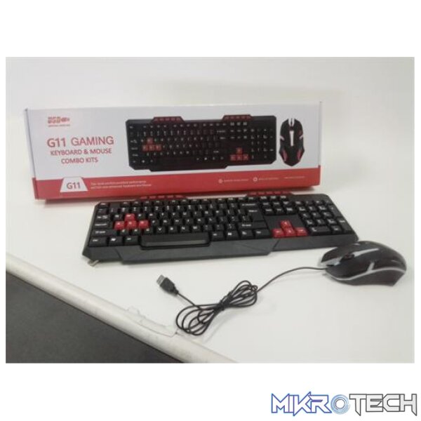 UniQue G11 Gaming Wired 114 Keys USB Keyboard And Ergonomic RGB LED USB Wired 2 Button With Scroll Wheel 1000 DPI Optical Mouse Combo UniQue G11 Gaming Wired 114 Keys USB Keyboard And Ergonomic RGB LED USB Wired 2 Button With Scroll Wheel 1000 DPI Optical Mouse Combo