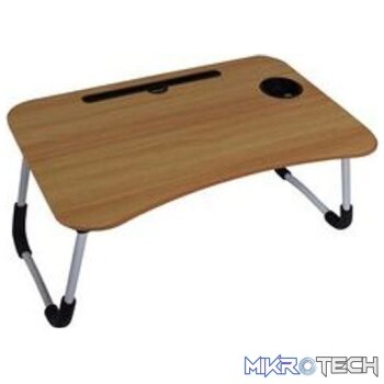 UniQue Multifunctional Foldable Laptop Desk-Wood Finish Table Top