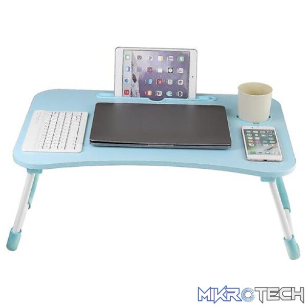 UniQue Multifunctional Foldable Laptop Desk-Wood Finish Table Top UniQue Multifunctional Foldable Laptop Desk-Wood Finish Table Top