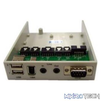 UniQue Multimedia Bay 2xUSB Port+1IEEE 1394 Port+Audio In/Out +DB9