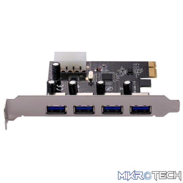 UniQue PCI-e x1 to 4x USB 3.0 Ports Card UniQue PCI-e x1 to 4x USB 3.0 Ports Card