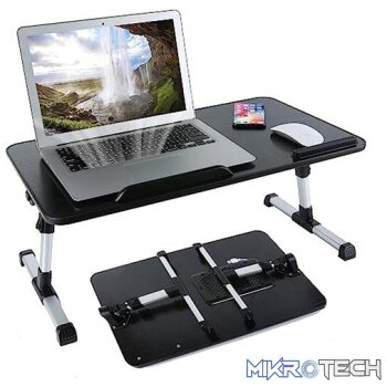 UniQue Portable Foldable Laptop Desk With USB Cooling Fan