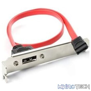 UniQue SATA Female to SATA Male with Bracket-Convert Internal SATA port to External connection at PCI bracket