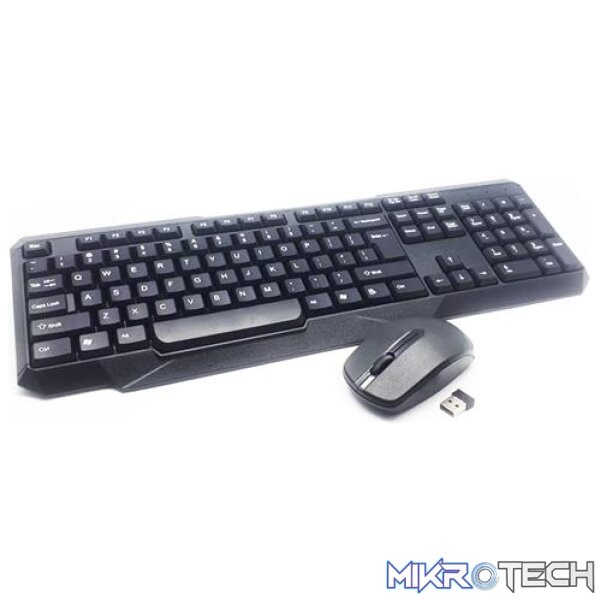 UniQue Wireless USB 104 Keys Standard US Layout Keyboard and Wireless 2 Button 1000 DPI Optical Mouse Combo - Image 7