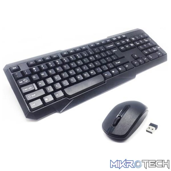 UniQue Wireless USB 104 Keys Standard US Layout Keyboard and Wireless 2 Button 1000 DPI Optical Mouse Combo - Image 9