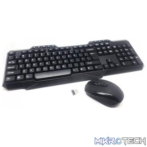 UniQue Wireless USB Multimedia Keyboard and Wireless 5 Button 1000 DPI Optical Mouse Combo - Image 6