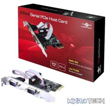 VANTEC UGT-PCE40SR 2 PORT SERIAL RS32 PCIe CARD