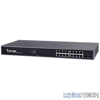 VIVOTEK 16xGE PoE + 2xGE SFP Web Smart Managed Switch